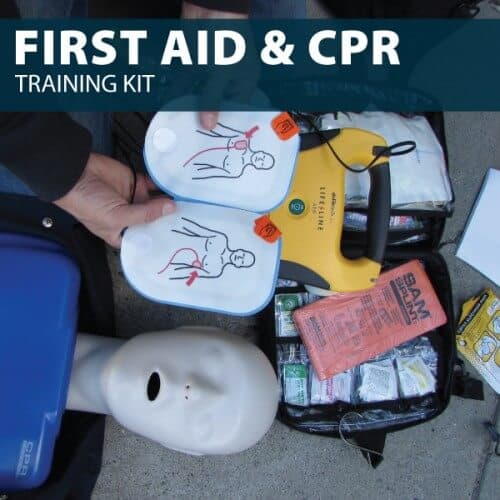 First aid and CPR Training Kit in Spanish Hard Hat Training